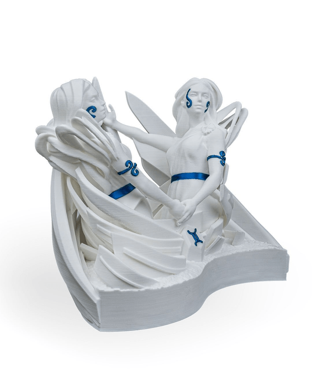 Gemini Zodiac 3D Printed Statue
