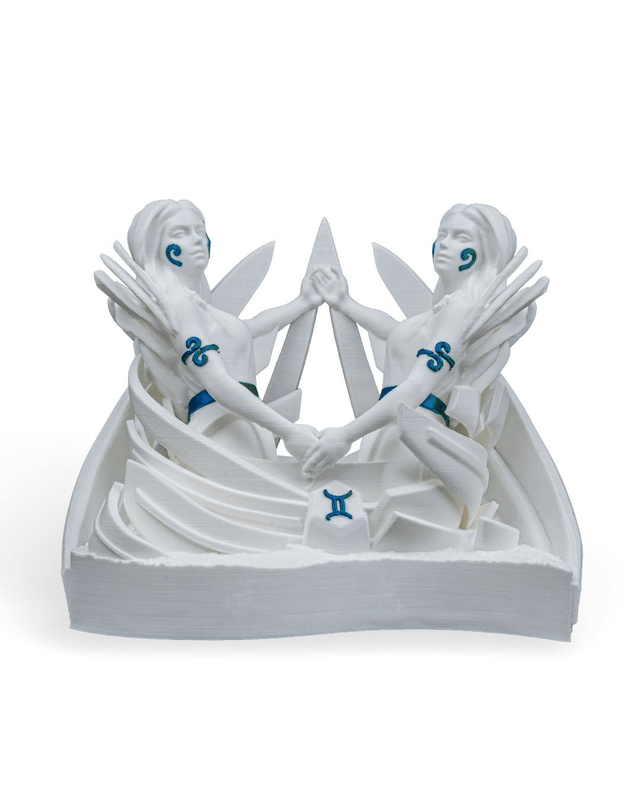Gemini Zodiac 3D Printed Statue