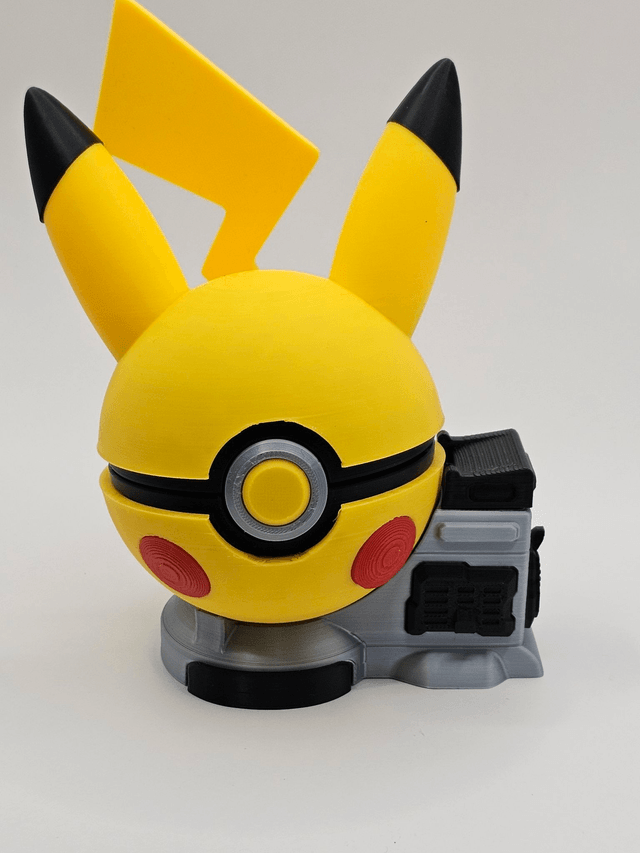 Pikachu Pokeball With Stand and  Character