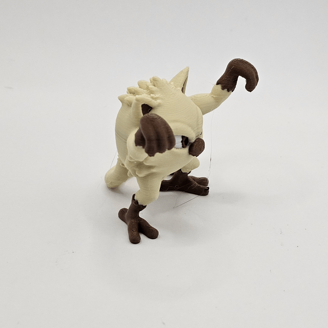 Mankey Pokeball With Stand and Character