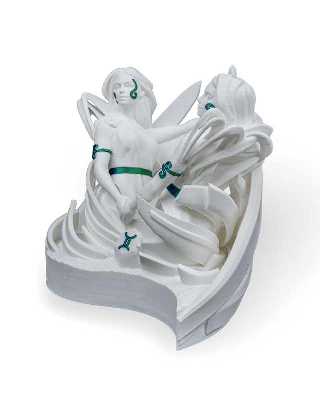 Gemini Zodiac 3D Printed Statue