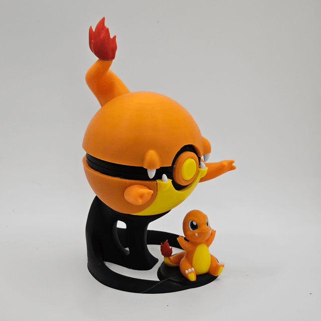 Charmander Pokeball With Stand and  Character