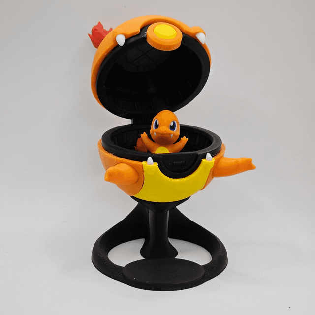 Charmander Pokeball With Stand and  Character