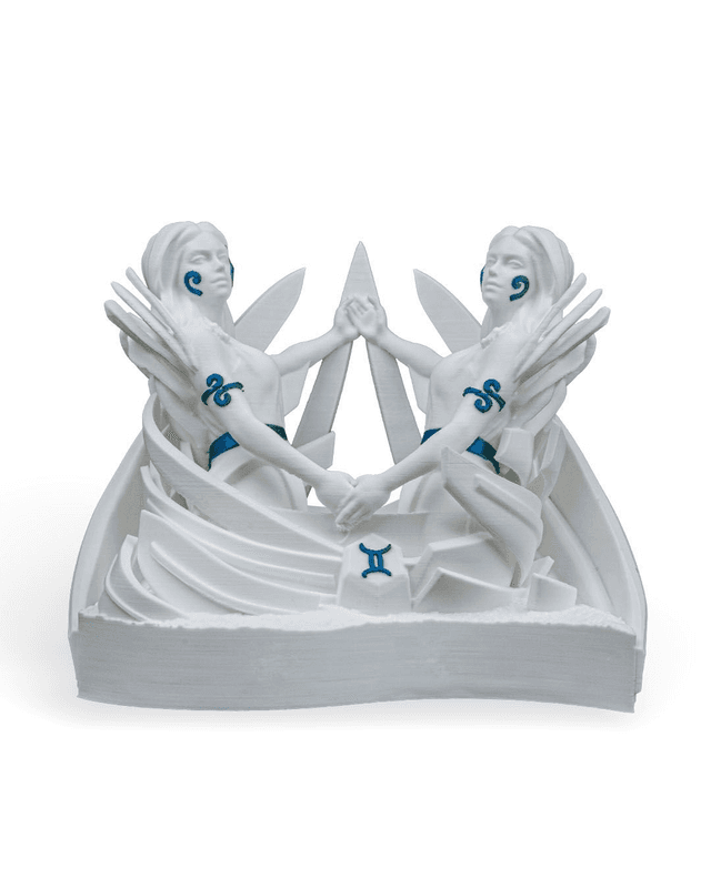 Gemini Zodiac 3D Printed Statue